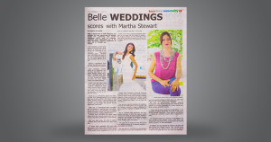 Belle WEDDINGS scores with MARTHA STEWART